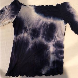 Off the shoulder tie dye too